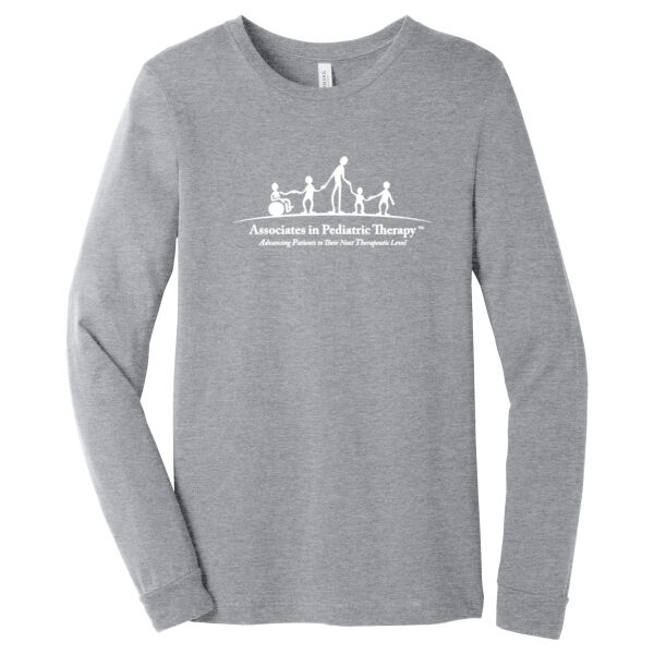 APT - Unisex Heather CVC Long Sleeve Tee Thumbnail