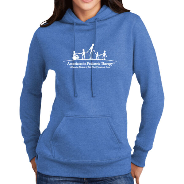 APT - Ladies Core Fleece Pullover Hooded Sweatshirt Thumbnail